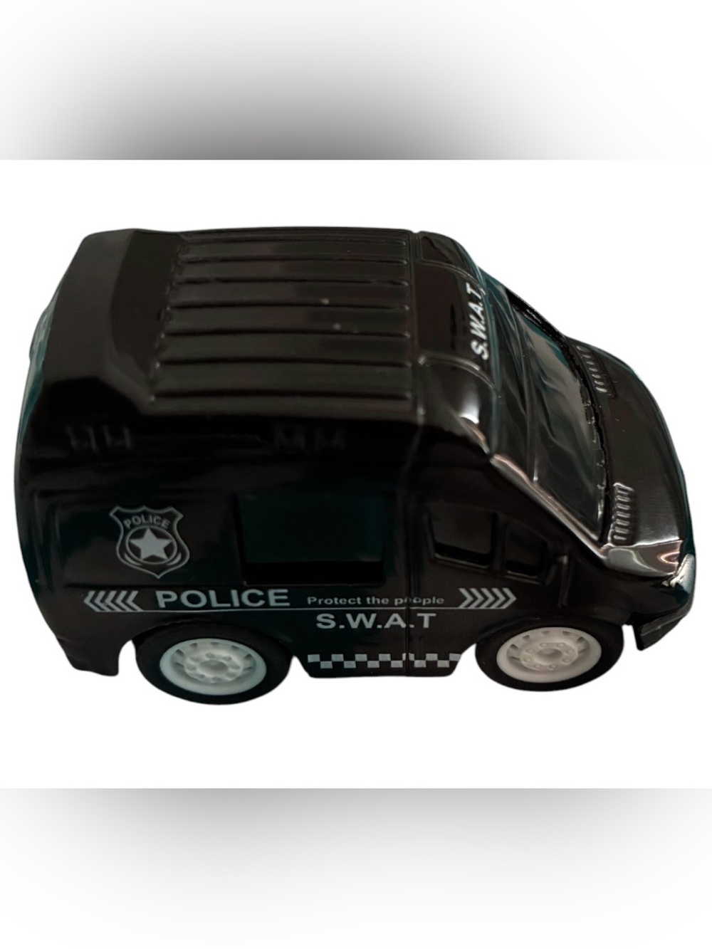 Black S.W.A.T. Police Toy Van for Kids